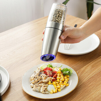 Home katei story japanese electric induction grinder gravity induction stainless steel grinding thickness controllable pepper pepper grinder grinder