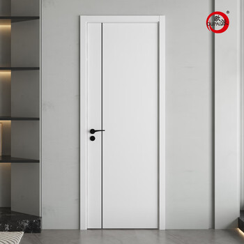 Oupai wooden door paint-free solid wood composite noise reduction simple interior door aluminum strip door bedroom door jsop-002b can be customized. for details, please contact customer service