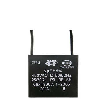 Range hood capacitor new cbb61 fan starter 4hf5u/6uf fan ceiling fan with wire suction accessories large