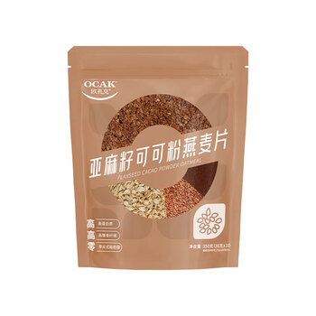 Ozark 3-in-1 overnight oatmeal cup nutritional satiety hot breakfast meal replacement flaxseed cocoa powder oatmeal 350g