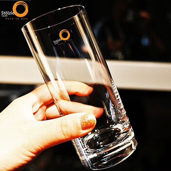 Soyate germany imported stolzle crystal glass heat-resistant juice drink cup milk cup beer cup green tea water cup single collection straight tall cup 350ml