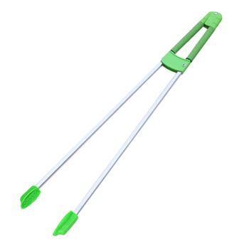 Mrs. zhuang sanitation long-handled garbage clip picker garbage pliers double aluminum tube-glue head-garbage clip