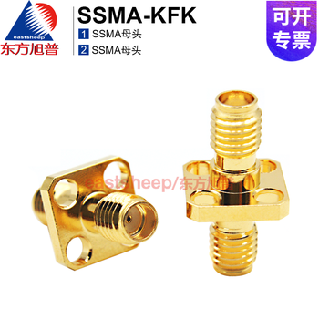 Rf adapter ssma-kfk ssma female to ssma female flange fixed dc-18g