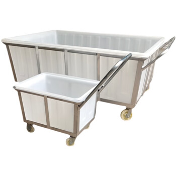Printing and dyeing cloth cart water tank cart loading material cart drop cart mobile square box with wheels hand-pushed square box linen cart 300l square box (101*69*61) + cart