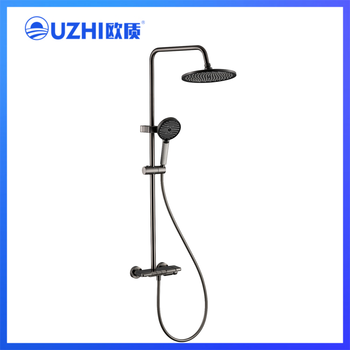 European quality three-function piano button shower head