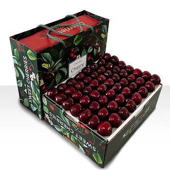 Qingzunyuan cherry 3j fresh fruit gift box santina cherry whole box seasonal large fruit fruit for pregnant women 1 jin (net weight) extra large fruit 3j 30-32mm