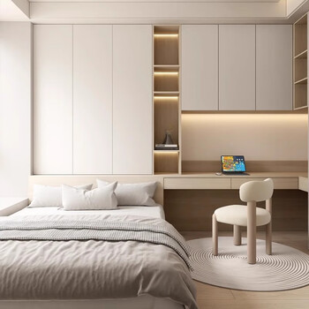 Tubao tubao tubao whole house customized tatami customized wardrobe all-in-one children's room tatami bed combination customized solid wood particle board enf grade (sincere customization gold)