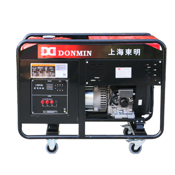 Dongming dongming 15kw engineering construction emergency backup small mobile portable gasoline generator set three-phase 15kw domestic power gasoline generator set