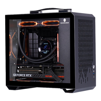 Quasi-new product wanjia t02 black portable small case matx compact desktop 240 water-cooled computer itx desktop mini portable game console case