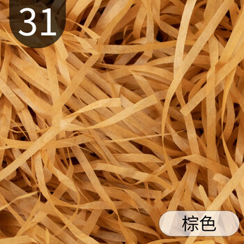 Raffia filling paper buffer packing material decorative paper shredded paper 31 brown 300g()