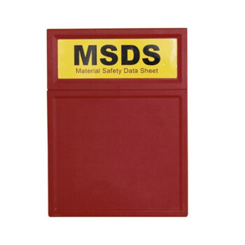 Sysbel wab001-1 safety cabinet accessory msds data storage box red 1 set