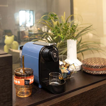 Lehongjun italian high-end portable capsule coffee machine small household fully automatic nespresso nestlé piye universal klein blue