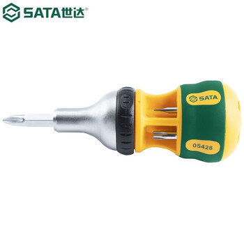 Sata tools 05428 mini ratchet screwdriver set short handle screwdriver driver repair set 05428