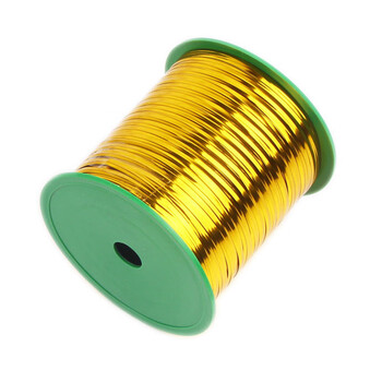 Sealing rope, golden wire tie, colorful metal silver wire tie, hand-packed flower bread material gift, gold 300 meters/roll (330 yards)