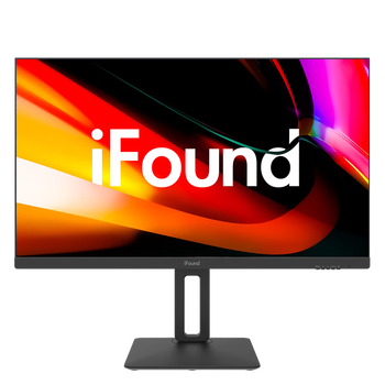 80% new ifound 27-inch professional office monitor 4k ultra-clear ips wide viewing angle blue light filter micro-edge business display hdr10 lift and rotate 27eu4h3