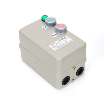 Magnetic starter switch 380v three-phase motor overload phase loss protector crusher fan water pump starting box mechanical with indicator light-send waterproof cover overload (11-15) kw adjustable (11-15) kw