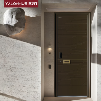 Yuelongmen anti-theft door villa door class a home security door fingerprint lock mother door single door entry door b070 non-standard custom size please contact customer service for details