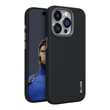 95% new mr. blue ape is suitable for apple 16promax mobile phone case magsafe wireless magnetic charging business light luxury plain leather iphone16promax protective case elegant black