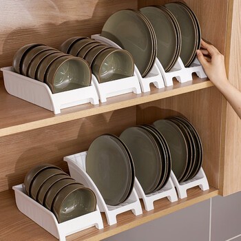 Home katei story japan imported kitchen dish storage rack plastic plate organizer storage cabinet rack tableware sink drain rack dish storage rack 3 pieces