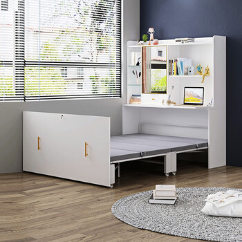 After the hustle and bustle modern minimalist desk folding bed integrated study multifunctional invisible bed dresser cabinet combination 8ch22 style 22 1450*300/400*1650