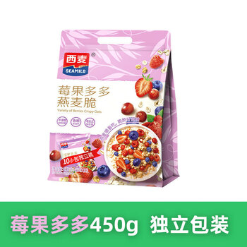 Western oatmeal crispy western australia sunshine oatmeal fruit blueberry nut yogurt theo dry breakfast milk oatmeal berry duoduo 450g 45g*10
