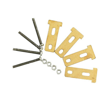 Tt reduction motor fixing bracket t-shaped head with m3*30 screws and nuts smart car chassis acrylic base plate machine fixing bracket