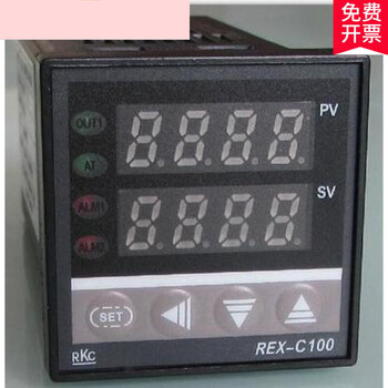Rkc temperature controller rex-c100 two-way alarm fully intelligent pid digital display temperature control instrument upper and lower limit hysteresis black