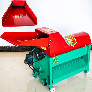 Jiujuhe customized electric corn threshing machine household packaging corn peeling artifact dry and wet dual-use small and medium-sized 850 thickened straight bucket 4 kilowatt two-phase motor 220v