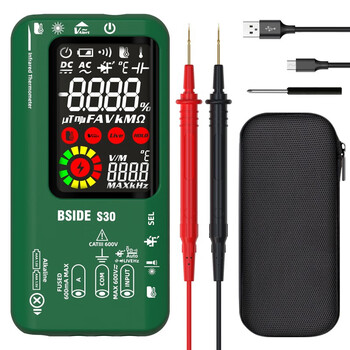 Bside infrared temperature measurement multimeter digital high-precision multi-function electrician maintenance and auto repair special measurement intelligent multimeter s30 green standard