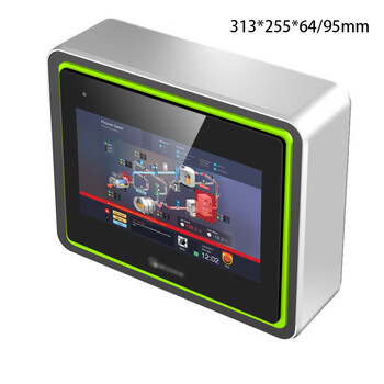 Plc human-machine interface 10cun no key hole touch screen installation box wei lun control box kunlun tongtai electric control box fluorescent green with decorative film yes (contact customer service) x 260*202 x 64mm