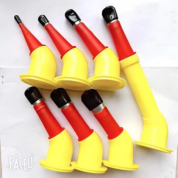 Elbow extension stainless steel nozzle detachable nozzle seven-word universal nozzle glass structure tape cap nozzle commonly used 7 elbows plus nozzle extension rod comes with rubber cap