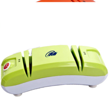 Household multi-functional electric knife sharpener small fast kitchen knife sharpener 220v fully automatic knife sharpener (currently only green) green free grinding wheel