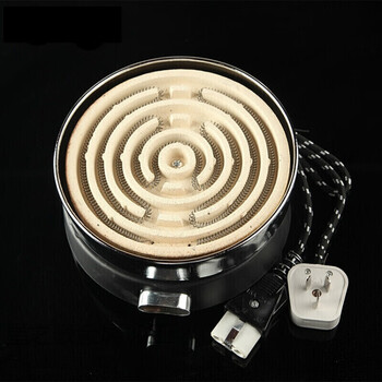 Round electric stove mini high temperature tungsten electric stove wire ceramic grill heater industrial resistance wire heating 3000w