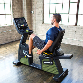 Sportsart shibaoya g576r horizontal exercise bike home commercial sports exercise enterprise gym group purchase plug-in g576r horizontal exercise bike deposit