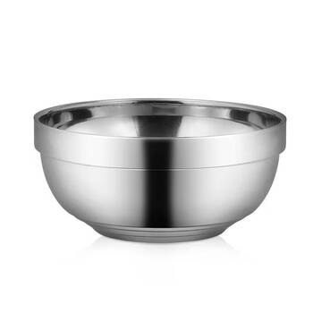 Zhajiangfu 304 stainless steel double-layered rice bowl 12cm zjf-12a/piece