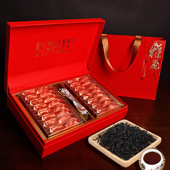 Jingyao duck shit fragrant single cluster tea gift box gift box high mountain tieguanyin tea wuyi dahongpao factory direct sales green dahongpao 224g small bubble gift box