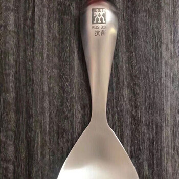 Zwilling german tail goods 304&316 thickened stainless steel rice spoon short handle rice spoon household food grade stainless steel non-stick rice rice spoon 316 stainless steel material