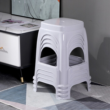 Tengsu ganglong stool 0509-4 only gray plastic stool household thickened plastic stool economical bench dining table board