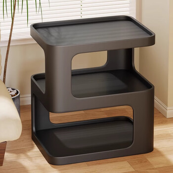 Yisijia light luxury living room sofa side cabinet modern simple bedside table iron creative bedside small coffee table small table yaoye black 30*30*54 thickened carbon steel