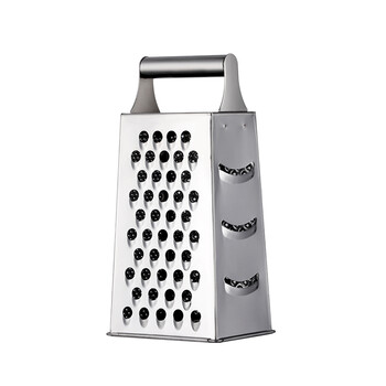 Buyer star kitchen multifunctional stainless steel grater for potato slices, radish grater, vegetable grater, multi-faceted grater, natural color