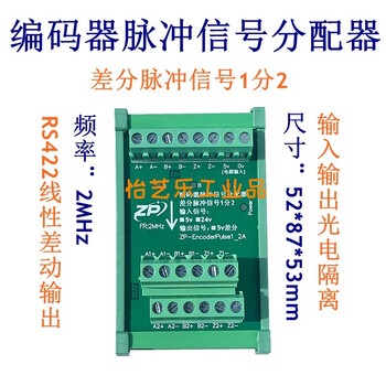 Encoder pulse signal distributor grating scale 5vttl or rs422 splitter 1 point 2 4 6 original 1 point 2 abz input abz 5v