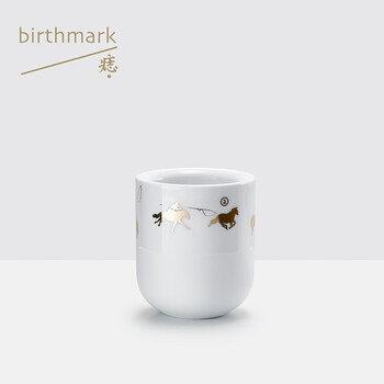 Mole (birthmark) horse thick cup horse cup 240ml coffee cup tea cup mongolian pattern | mole birthmark horse cup