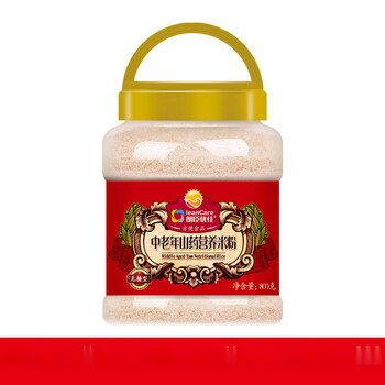 Langchen youjia nutritional yam rice noodles for the elderly middle-aged and elderly rice powder no sucrose liquid food adult meal replacement powder no cooking yam style (no sucrose) 800g*1 can