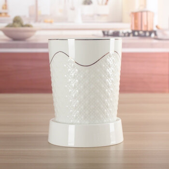 Noodle shop household chopstick barrel ceramic european style creative drain large storage box chopstick holder mildew-proof chopstick cage chopstick box phnom penh single large chopstick barrel