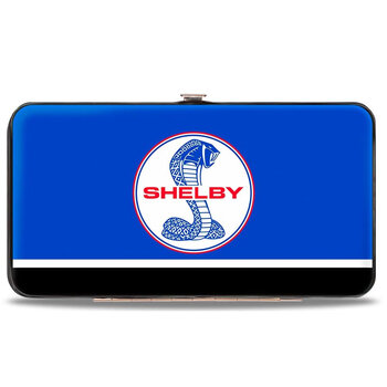 Buckle-down hinge wallet - shelby tiffany split stripes blue/red/white/black