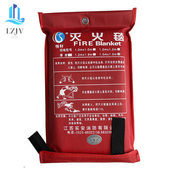 Fiberglass fire blanket fire extinguishing blanket fire certified catering kitchen household 2*2m national standard flame retardant cloth 2 bags 15m*15m fire extinguishing blanket