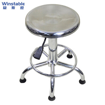 Wenstan wst510 anti-static stool electronics factory assembly line stool laboratory stool anti-static stool employee stool stainless steel round stool without pulleys