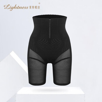Lightness powerful tummy control high waist zipper tummy control pants body shaping pants pw359 black l-105-115 catties