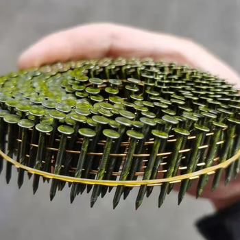 Threaded coil nails polished rod coiled nails disk nails threaded nails wooden pallet nails packing box nails gun nails 2.3*50 (9000 rounds/box)