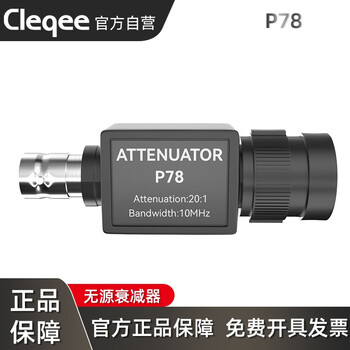 Cleqee bnc male to female 20 1 passive attenuator 20 to 1 oscilloscope probe signal generator adapter